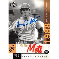 688595 Lenny Dykstra Autographed New York Mets 2001 Upper Deck Banners Seasons No.93 Baseball Card