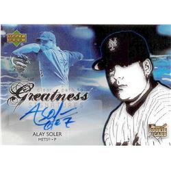688620 Alay Soler Autographed New York Mets 2006 Upper Deck Rookie Clear Path To Greatness No.152 Baseball Card