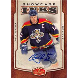 689095 Olli Jokinen Autographed Florida Panthers 2006 Fleer Flair Showcase Inks No.IOJ Hockey Card