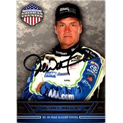 689237 Michael Waltrip Autographed Auto Racing NASCAR, SC 2014 Press Pass American Thunder No.37 Trading Card