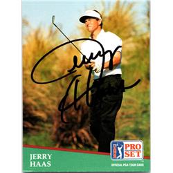 689509 Jerry Haas Autographed PGA Tour, Wake Forest & SC 1991 Pro Set No.31 Golf Card