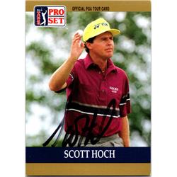 689542 Scott Hoch Autographed PGA Tour, Wake Forest & SC 1990 Pro Set No.13 Golf Card