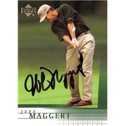 689582 Jeff Maggert Signed Golf, PGA Tour - Texas A&M Aggies & SC 2001 Upper Deck No.33 Trading Card