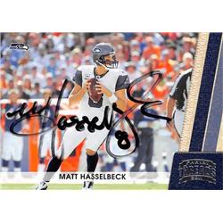 624006 Matt Hasselbeck Autographed Seattle Seahawks 2011 Panini Threads No.131 Football Card