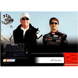676258 Rick Hendrick Autographed Auto Racing, NASCAR & SC 2009 Press Pass No.196 with Jeff Gordon Trading Card