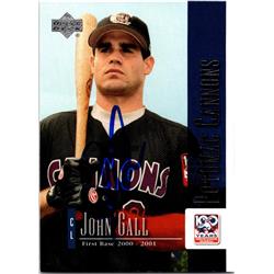 676422 John Gall Autographed Potomac Cannons 2001 Upper Deck Rookie No.55 Baseball Card