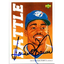 676430 Howard Battle Autographed Toronto Blue Jays 1992 Upper Deck Top Prospect No.27 Baseball Card