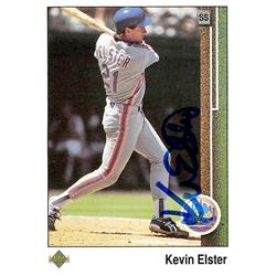 676490 Kevin Elster Autographed New York Mets 1989 Upper Deck No.269 Baseball Card