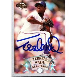 676620 Terrell Wade Autographed Durham Bulls 1993 Fleer Excel Rookie No.10 Baseball Card