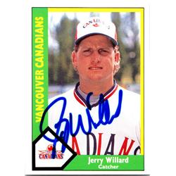 676693 Jerry Willard Autographed Vancouver Canadiens, White Sox 1990 CMC Minor League Rookie No.650 Baseball Card