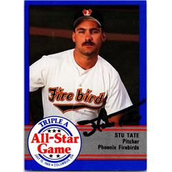 676734 Stu Tate Autographed Phoenix Firebirds 1989 Procards No.AAA52 Baseball Card