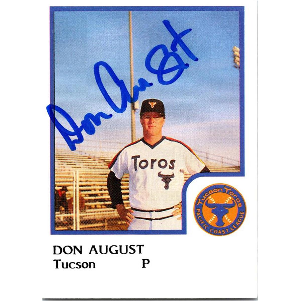 676768 Don August Autographed Tucson Toros 1986 Procards No.DA Baseball Card