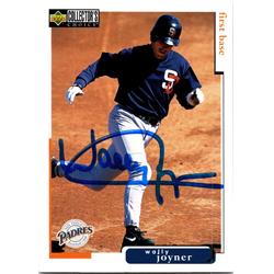 676935 Wally Joyner Autographed San Diego Padres 1997 Upper Deck No.445 Baseball Card