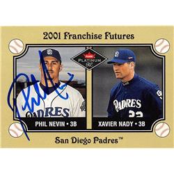 676969 Phil Nevin Autographed San Diego Padres 2001 Fleer Franchise Futures No.473 Baseball Card