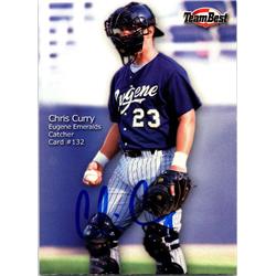 677054 Chris Curry Autographed Eugene Emeralds 2000 Team Best Rookie No.132 Baseball Card
