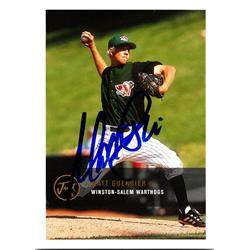 677108 Matt Guerrier Autographed Winston Salem Warthogs 2000 Just Minors Rookie No.239 Baseball Card