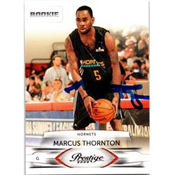 677209 Marcus Thornton Autographed LSU Tigers 2009 Panini Prestige Rookie No.241 Basketball Card