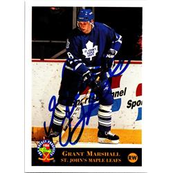 677370 Grant Marshall Autographed St, Johns Maple Leafs 1994 Classic Prospects No.188 Hockey Card
