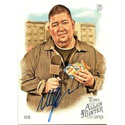 687471 Mike OZ Autographed Baseball Card Video Host, Ozmosis & SC 2019 Topps Allen & Ginter No.157 Trading Card