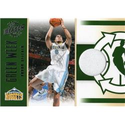 664655 Arron Afflalo Player Worn Jersey Patch Denver Nuggets 2011 Panini Green Week No.3 Basketball Card