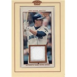 664695 Bret Boone Player Worn Jersey Patch Seattle Mariners 2002 Topps 206 No.TRBBO Baseball Card