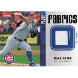 664726 Mark Prior Player Worn Jersey Patch Chicago Cubs 2006 Fleer Fabrics No.FFMP Baseball Card