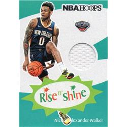 664795 Nickeil Alexander-walker Player Worn Jersey Patch New Orleans Pelicans 2019 Panini Hoops Rise N Shine No.RSNAW Basketball Card
