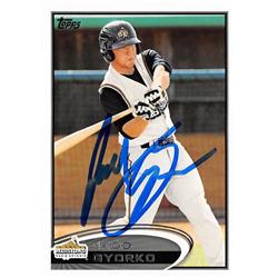 664991 Jedd Gyorko Autographed San Antonio Missions Sd Padres 2012 Topps Pro Debut No.201 Rookie Baseball Card