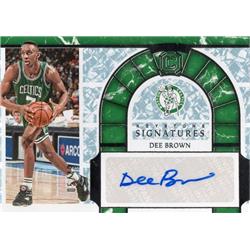 665167 Dee Brown Autographed Boston Celtics 2019 Panini Cornerstones Crystal No.KSDBR Basketball Card