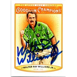 665288 Walter Ray Williams Autographed Bowling Hall of Fame, SC 2019 Upper Deck Goodwin Champions No.32 Trading Card