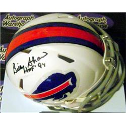 Picture of Autograph Warehouse 665308 Billy Shaw Autographed Inscribed HOF 99 Buffalo Bills Football Mini Helmet