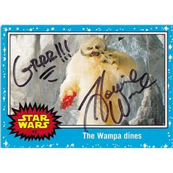 675536 Howie Weed Autographed Wampa Actor Star Wars Special Edition 2016 Topps Force Awakens No.43 Trading Card -  Autograph Warehouse