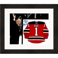 675603 8 x 10 in. Mike Emrick Doc Autographed New Jersey Devils Announcer No.1 Matted & Framed Photo
