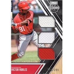675830 Victor Robles Player Worn Jersey Patch Washington Nationals 2017 Panini Elite Extra No.TMVR LE 30-399 Baseball Card