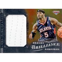 675855 Josh Smith Player Worn Jersey Patch Atlanta Braves 2013 Panini Brilliance No.19 Basketball Card