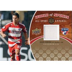 675947 David Ferreira Player Worn Jersey Patch Colombia 2010 Upper Deck World of Sports No.ASA31 Soccer Card