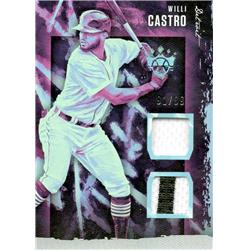 676002 Willi Castro Player Worn Jersey Patch Detroit Tigers 2020 Panini Diamond Kings No.DKMWC LE 91-99 Baseball Card