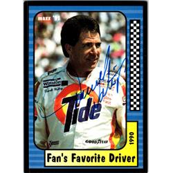 724251 Darrell Waltrip Autographed NASCAR Driver, Auto Racing & SC 1991 Maxx No.150 Trading Card