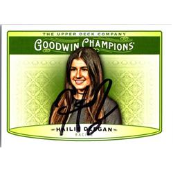 724276 Hailie Deegan Autographed NASCAR, Auto Racing & SC 2019 Upper Deck Goodwin Champions No.67 Trading Card