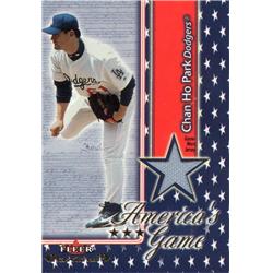 724387 Chan Ho Park Player Worn Jersey Patch Los Angeles Dodgers 2002 Fleer Maximum No.CHP Baseball Card