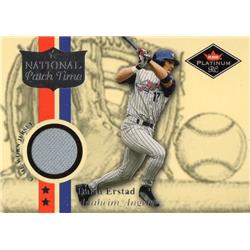 724395 Darin Erstad Player Worn Jersey Patch Anaheim Angels 2001 Fleer Platinum No.DE Baseball Card