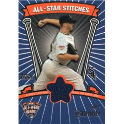 724472 Mark Buehrle Player Worn Jersey Patch Chicago White Sox 2005 Topps All Star Stitches No.ASRMB Baseball Card