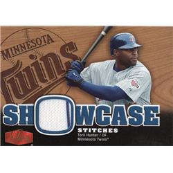 724486 Torii Hunter Player Worn Jersey Patch Minnesota Twins 2006 Fleer Flair Showcase No.SSTO Baseball Card