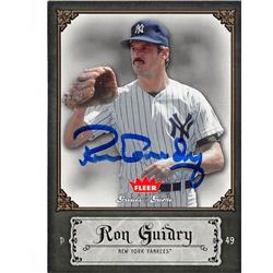 724522 Ron Guidry Autographed New York Yankees 2006 Fleer Greats of the Game No.80 Baseball Card