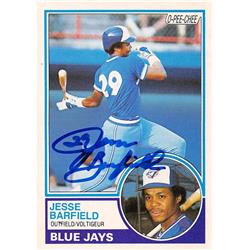 724569 Jesse Barfield Autographed Toronto Blue Jays 1983 O Pee Chee No.257 Baseball Card