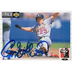 724966 Gregg Jefferies Autographed St. Louis Cardinals 1993 Upper Deck No.148 Silver Baseball Card