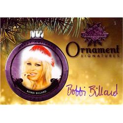 725705 Bobbi Billard Autographed 2015 Benchwarmers Ornament Signatures Authenticated Edition Trading Card