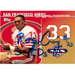725803 Roger Craig Autographed San Francisco 49ers 2009 Topps Super Bowl No.39 Inscribed 3 TDS Football Card