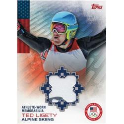 726107 Ted Ligety Player Worn Relic Patch USA Alpine Skiing 2014 Topps No.ORTL Trading Card