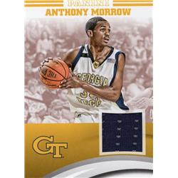 Picture of Autograph Warehouse 654488 Anthony Morrow Player Worn Jersey Patch Georgia Tech Yellow Jackets 2016 Panini Team Collection No.AMGT Basketball Card